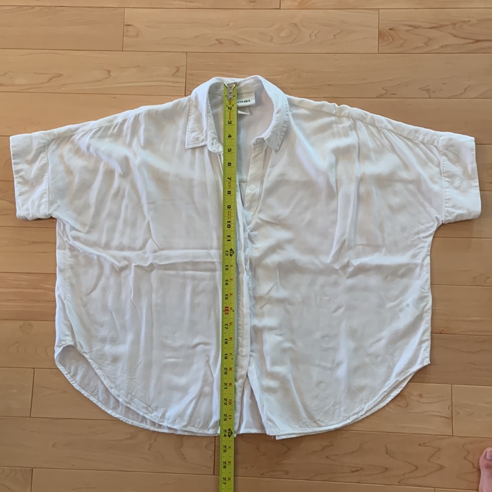 Monki oversized white viscose shirt - boxy fit - Picture 9 of 9